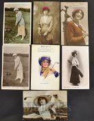 Collection of various early British Beauty real photograph and other glamour postcards (7): 2x Liley