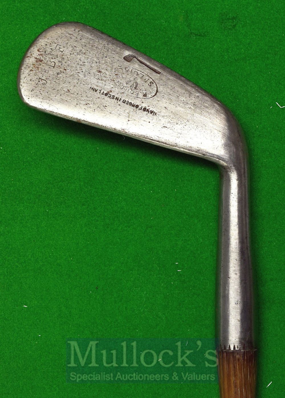 Tom Stewart R Foulis Mid-Iron with punch dot face markings