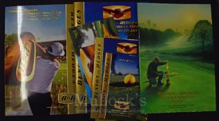 Collection of Benson and Hedges International Open Golf tournament programmes one signed (3) to