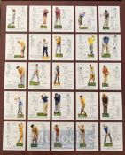 John Player & Sons “Golf” cigarette cards c.1939 - complete set of large format – 25/25 -