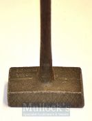 Rare unnamed Samuel Pat “The Cert” Rectangular Centre Shafted Alloy Headed Putter c.1906 – the crown