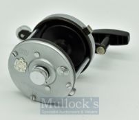 Abu Sweden Ambassadeur 12 sea multiplier reel, foot stamp 760600, silver smooth end plates,