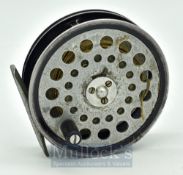 Scarce Fideliter Trout Fly Fishing reel – stamped “3 7/16” Reel – No AER 1” to the back plate, black