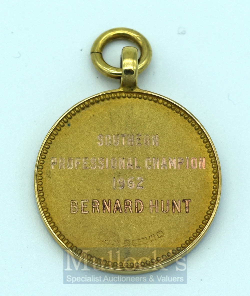 1962 Professional Golfer Association 9ct gold winners medal - stamped .375, engraved on the - Image 2 of 2