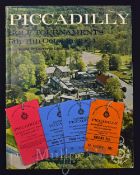 1964 Piccadilly The First World Match Play tournament programme, tickets and draw sheet for all 3