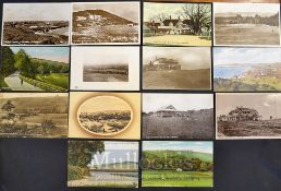 Collection of early well known English, Welsh and Scottish Golf Club postcards (14) – Braid and