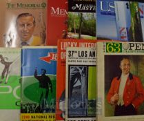 Interesting collection of 1963 US PGA tournament programmes and later US Open and Masters programmes