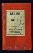 Rare 1953 Ben Hogan signed “Rules of Golf” book - official The Royal and Ancient Golf Club of St
