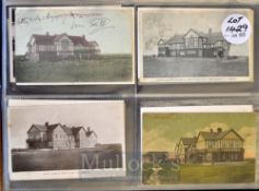 Collection of early Eire (Ireland) golf club and golf course postcards (27): 4x Royal Dublin; 6x