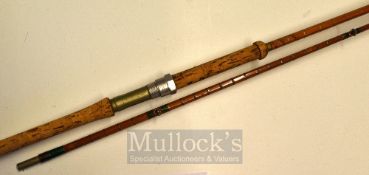 Hardy Rod: Good Hardy “The No.3 L.R.H Spinning” 9ft 6in 2pc palakona rod ser. no H53318A – fully