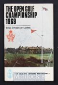 1969 Official Open Golf Championship programme signed by the winner - played at Royal Lytham and