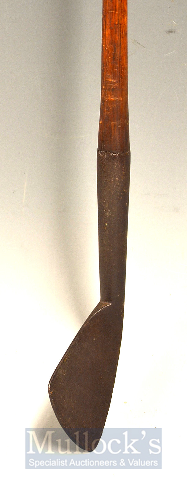 Early Heavy Blacksmiths Made Concave Deep Faced Iron having oversize dimensions, measuring 5.5”