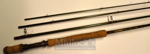 G Loomis Nativerun GLX, 11’ 4 piece graphite salmon fly rod, 9”cork handle with copper reel seat