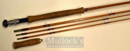 Hardy Rod: Good Hardy “The Salmon Deluxe” 9ft 6in 2pc fly rod c/w spare tip (shortened 3.75”) and