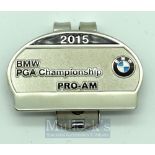 2015 BMW PGA Golf Championship Pro – AM players enamel money clip – played at Wentworth and comes