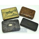 Interesting collection of period small fly fishing boxes and tins (4) - Hardy Bros Neroda fly box