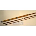 New Brunswick Rod: Fine New Brunswick Avon/Barbel style 11ft 3pc split cane rod – amber lined butt