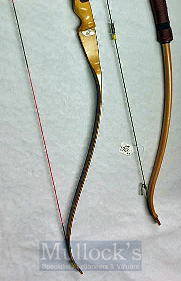Celtic Bows 58” Recurve Take Down– 58inch recurve bow with 7inch brace height. Celtic handle wrap - Image 3 of 4