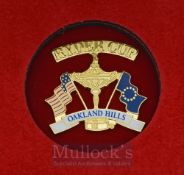 1999 US Ryder Cup Team official players enamel pin badge - played at The Country Club in original