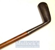 Original Sunday Golf Walking Stick – fitted with smf convex duplex putter handle – c/w brass tip –