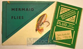 Fishing Trade Catalogues, Ogden Smith 1915 landscape catalogue together with Plug Bait Casting