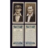 Cricket 1926 Ogden’s Cigarette Cards a complete set of 50 cards in black and white, includes England