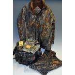 Deerhunter Outdoor Clothing Jacket – Fleece Fabric camo jacket with zipped and press-stud front,2