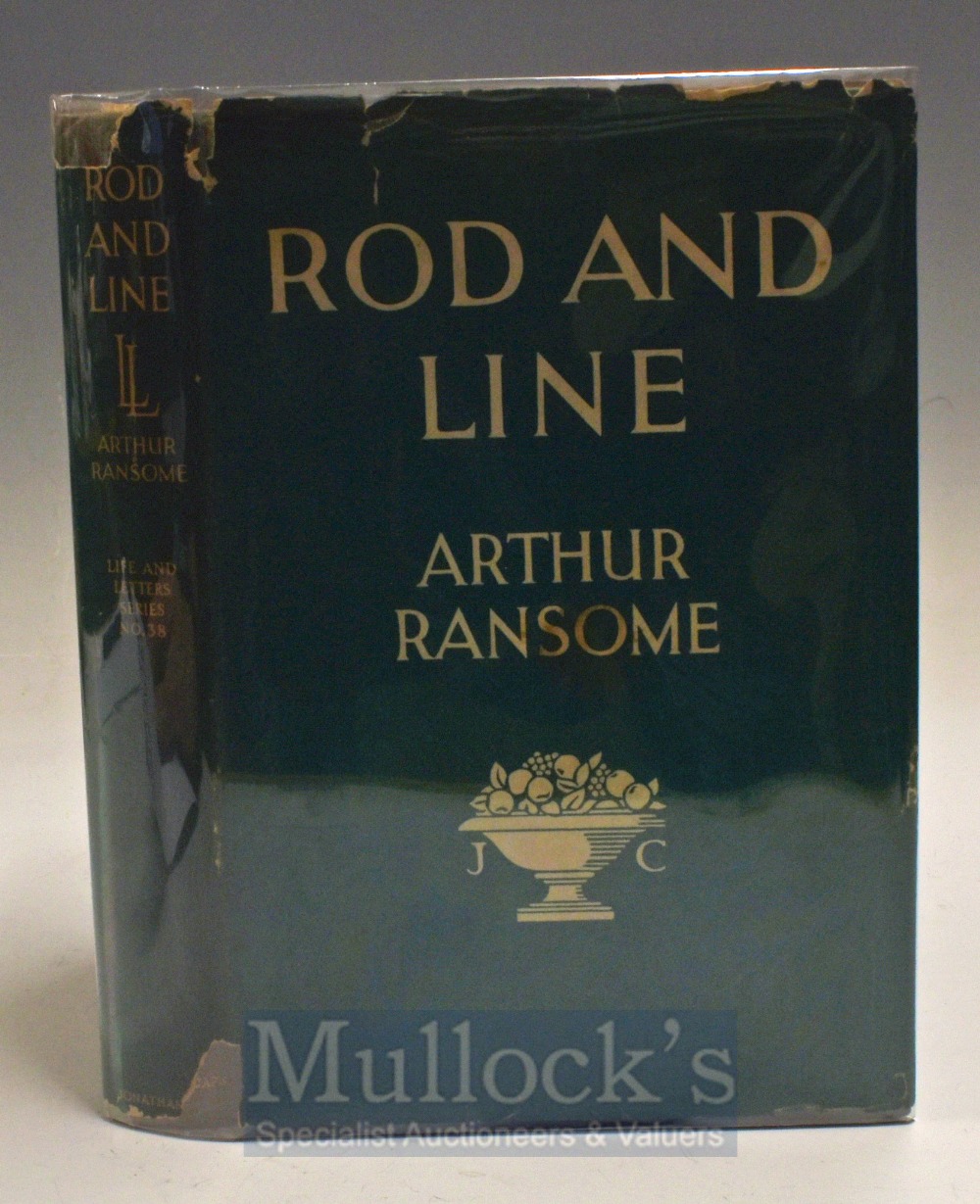 Ransome Arthur – Rod and Line 1932 original dj but rips to edges, book plate to inside