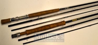 Hardy and Orvis Rods (2) : Good Hardy “Hardy Favourite Graphite Fly” 10’6” 3 pc fly Rod-line WT 7/8#