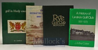 Notable Golf Club Histories (4) - “Rye Golf Club-The First 90 Years”1st ed 1984 in the original