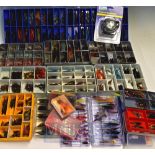 Large collection of tube flies and other flies – to incl 17x compartment boxes all full – possibly