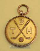 1919 Irish 9ct gold winners golf medal – engraved on the reverse “Won By W.D Robertson - Dublin-