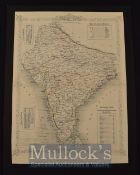 India & Punjab – ‘British India’ Coloured Map of India during the mutiny/rebellion, showing military