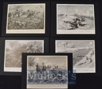 India & Punjab – WWI Victoria Cross and Indian Order of Merit Awards Lithographic Images showing