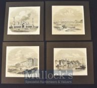 India – 4x C.1858 Various Engravings to include View of Delhi from North East, Jumna Mosjed,