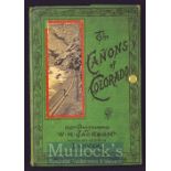 The Canyons Of Colorado Circa 1890s Souvenir Album A fold out Souvenir Views Album of 16