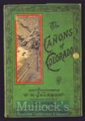 The Canyons Of Colorado Circa 1890s Souvenir Album A fold out Souvenir Views Album of 16