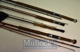 Selection of Assorted Fishing Rods: To consist of Wardrop W Salmon fly rod, Lee Redditch Blackprice,