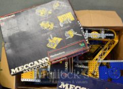Large Collection of 1970s Meccano – Blue and Yellow parts, Mechanisms set, conversion sets and loose