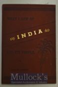 What I Saw Of India And Its People by R. Lawson 1889 Book A 93 page book with fold out map.