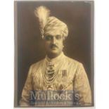 India & Punjab – Signed Photo of Maharajah of Kashmir - A fine original antique signed photograph of