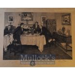 W. Dendy Sadler (1854-1923) and James Dobie (1849-1923) Signed Etching depicting four gentlemen