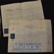 King William IV Signature On Army Commission 1832 Impressive clean Commission with Large clear