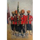 India & Punjab – 15th Ludhiana Sikhs Postcard An original vintage postcard of Sikhs Officers of