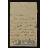 Pitt on his death bed – Anxious Enquiry into his health – John Pratt (Lord Camden) 1806 Autograph