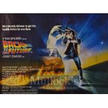 Film Poster - Back to the Future - 40 X 30 Steven Spielberg Starring Michael J Fox issued by