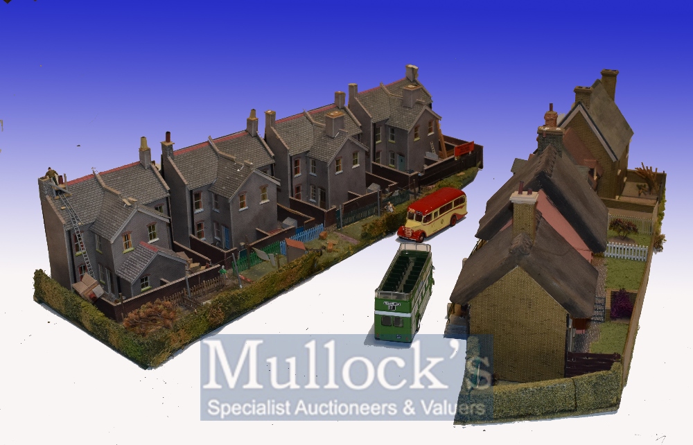 OO Gauge Ready Scratch Built Buildings – To consist of Village houses, garden centre together with