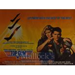 Film Poster - Top Gun - 40 X 30 Starring Tom Cruise, Kelly McGillis issued by Paramount Pictures