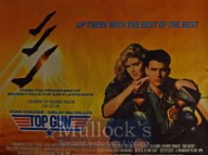 Film Poster - Top Gun - 40 X 30 Starring Tom Cruise, Kelly McGillis issued by Paramount Pictures
