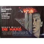 Film Poster - Die Hard - 40 X 30 Starring Bruce Willis issued by Property of National Screen